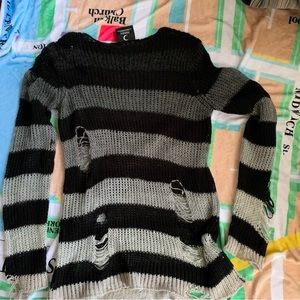 KILLSTAR Striped long sweater